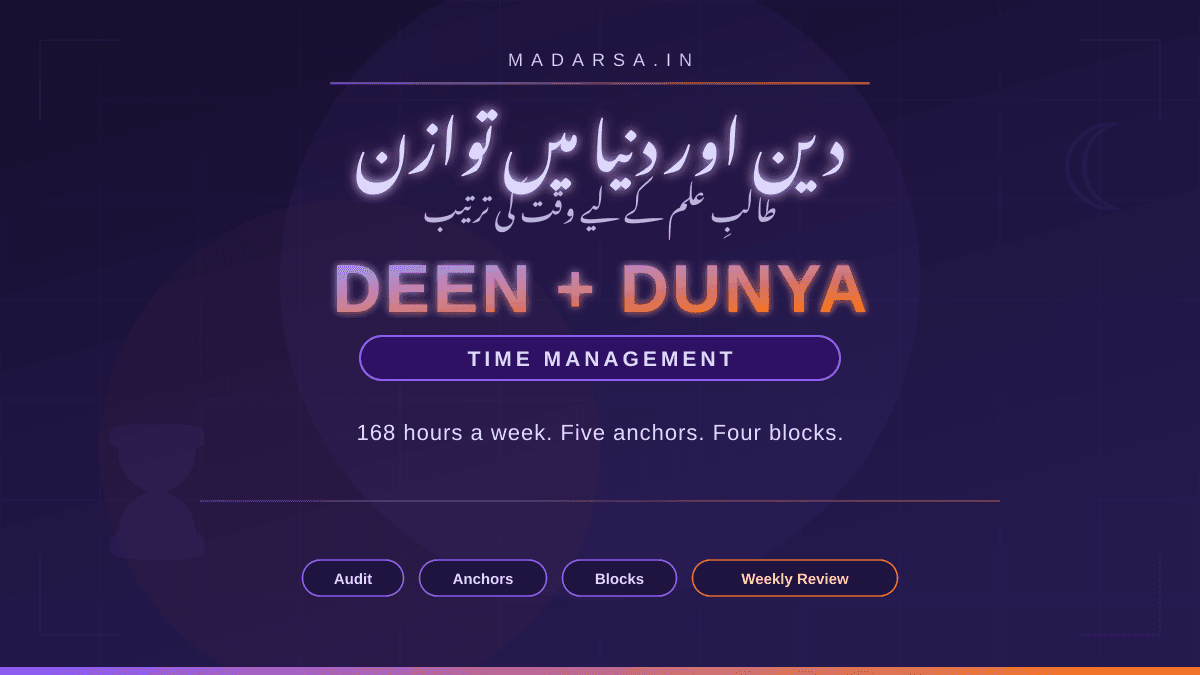 Balancing Deen and Dunya: Time Management for a Student of Knowledge